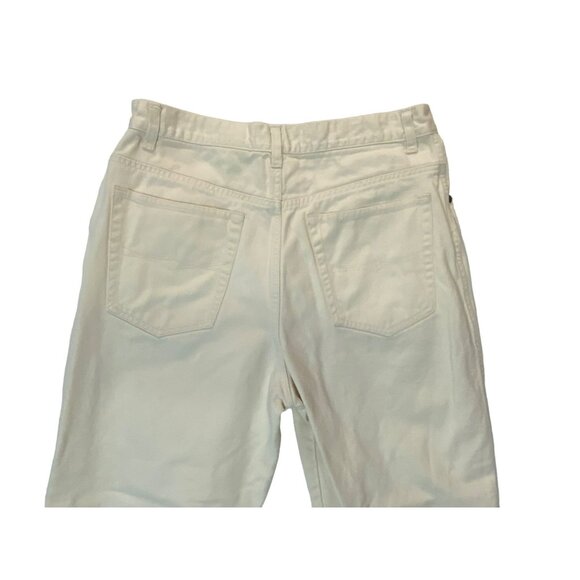 Vintage Bugle Boy for Her High Rise Mom Jeans 28 x 26 Cream Off White 90s Y2K - Picture 7 of 8